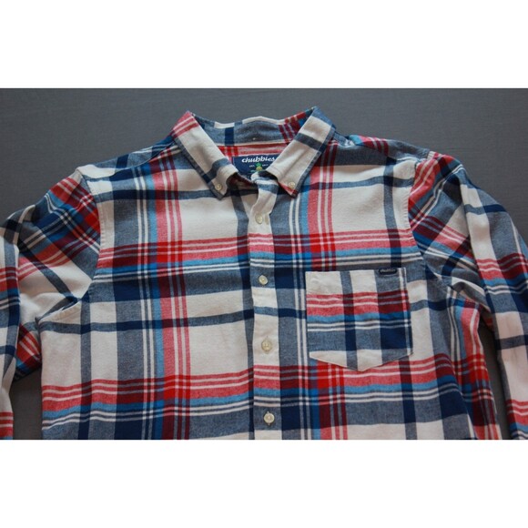 Chubbies Flannel Shirt Regular Fit Mens Tartan Plaid Stretch Heavy Outdoors XL - Picture 2 of 11